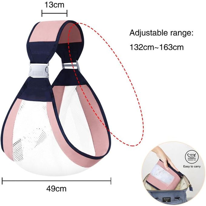 Porte-bébé à double usage pour nouveau-né 0-36M en tissu maillé